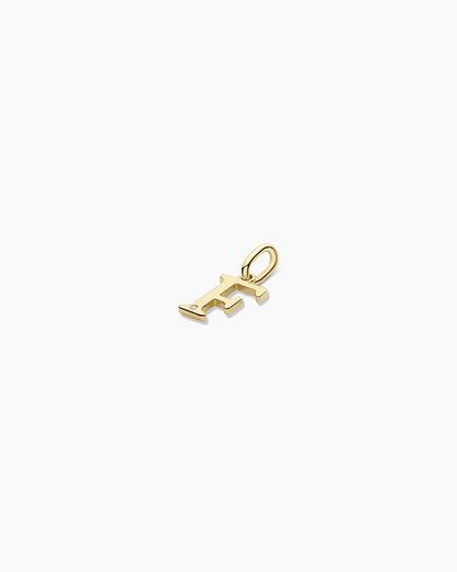 14K Diamond Vintage Alphabet Charm