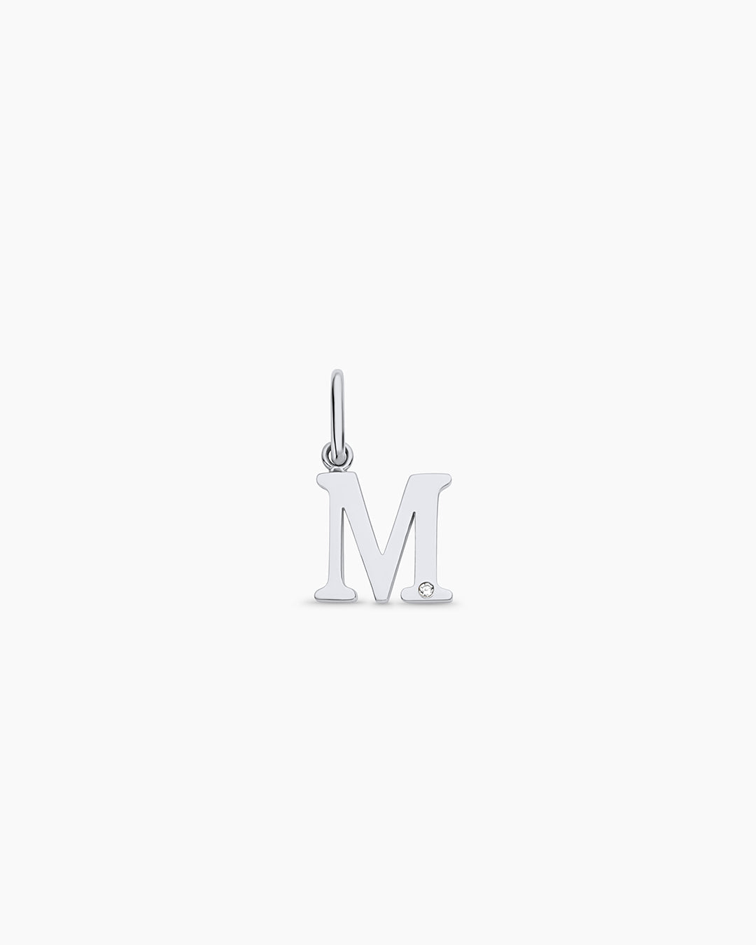 14K Diamond Vintage Alphabet Charm