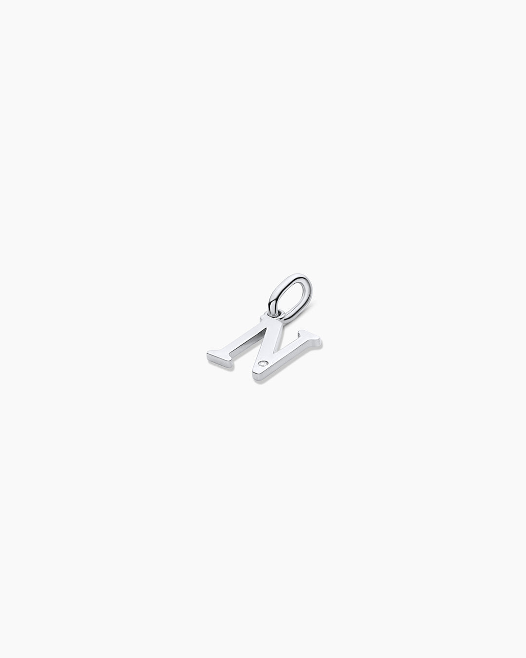 14K Diamond Vintage Alphabet Charm