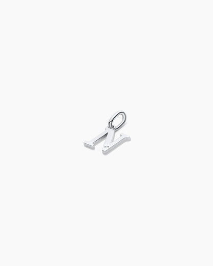 14K Diamond Vintage Alphabet Charm