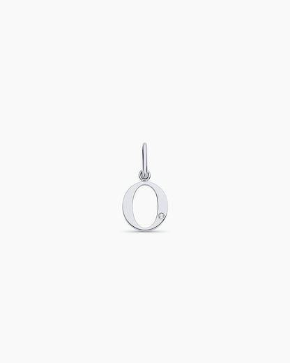 14K Diamond Vintage Alphabet Charm
