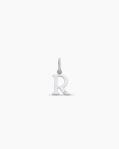 14K Diamond Vintage Alphabet Charm