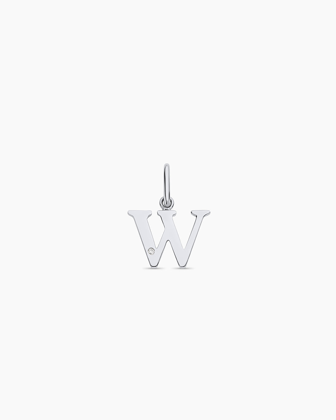 14K Diamond Vintage Alphabet Charm