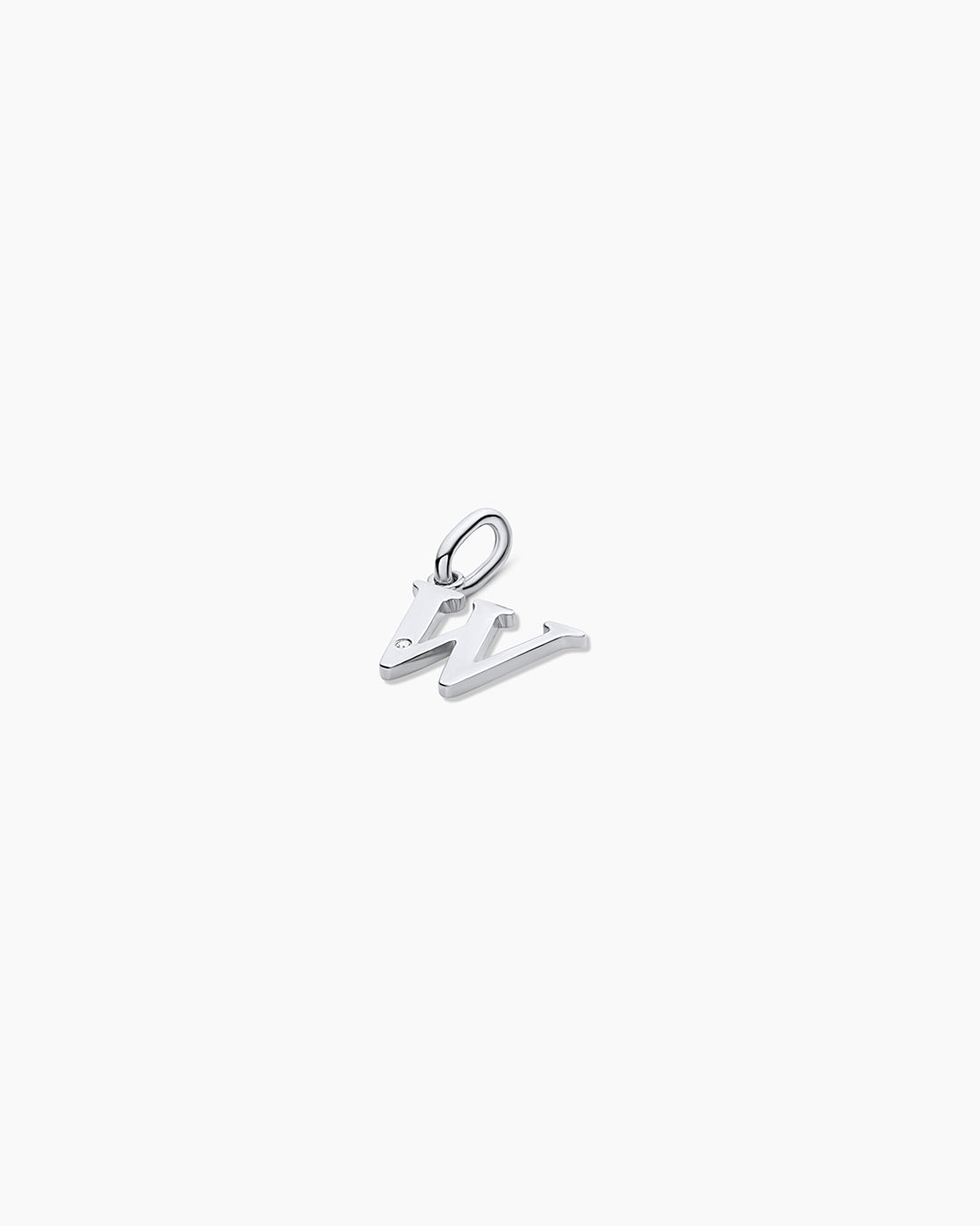 14K Diamond Vintage Alphabet Charm