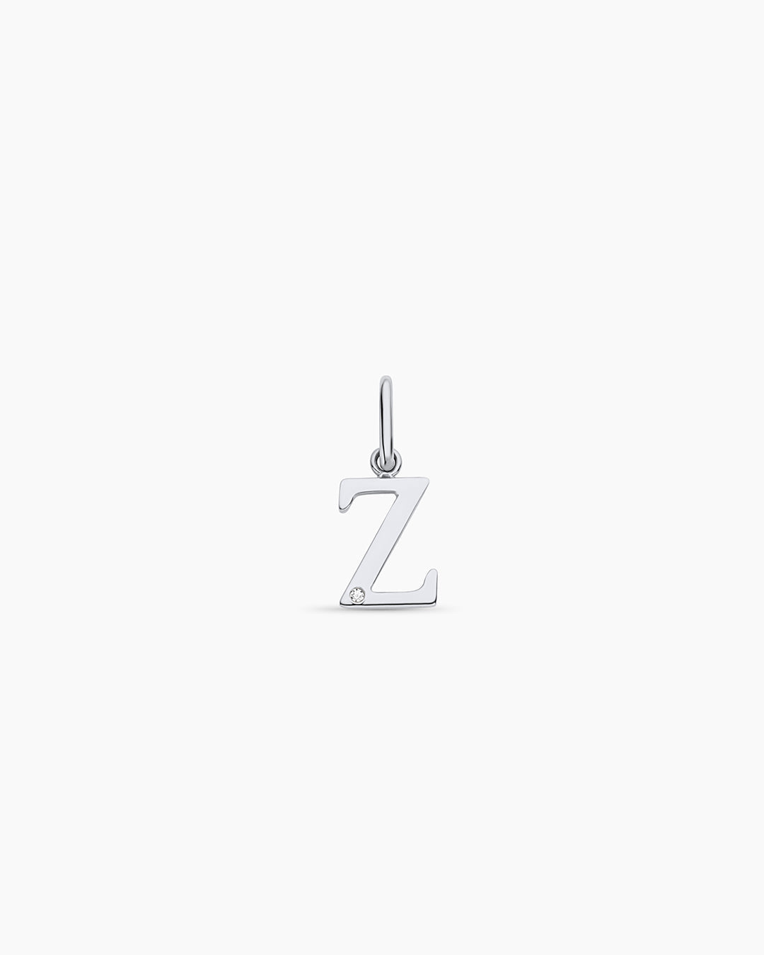 14K Diamond Vintage Alphabet Charm