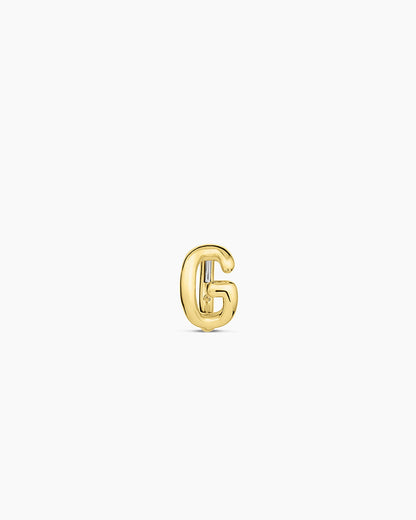 Alphabet Single Huggie