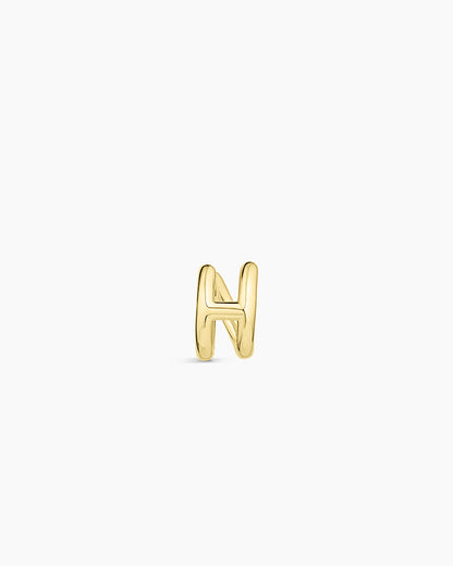 Alphabet Single Huggie