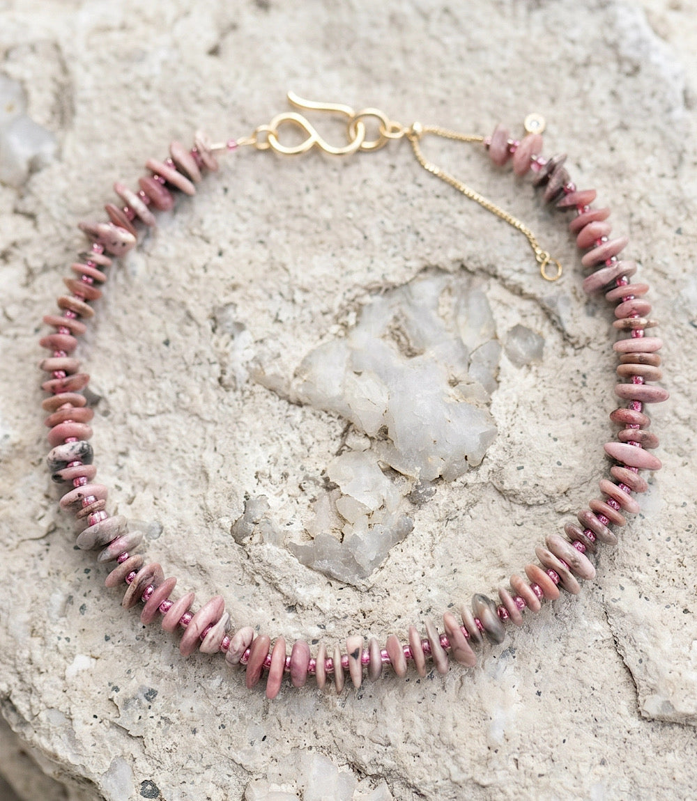 Gemstone Nugget Beaded Necklace