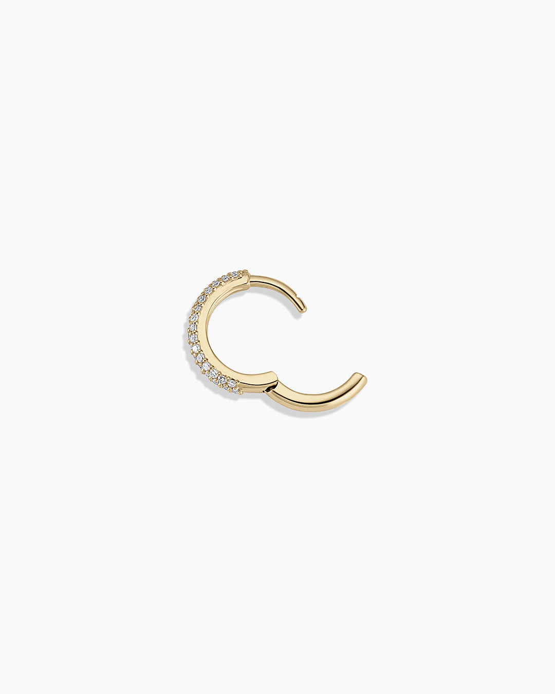 14K Diamond Paseo Single Huggie
