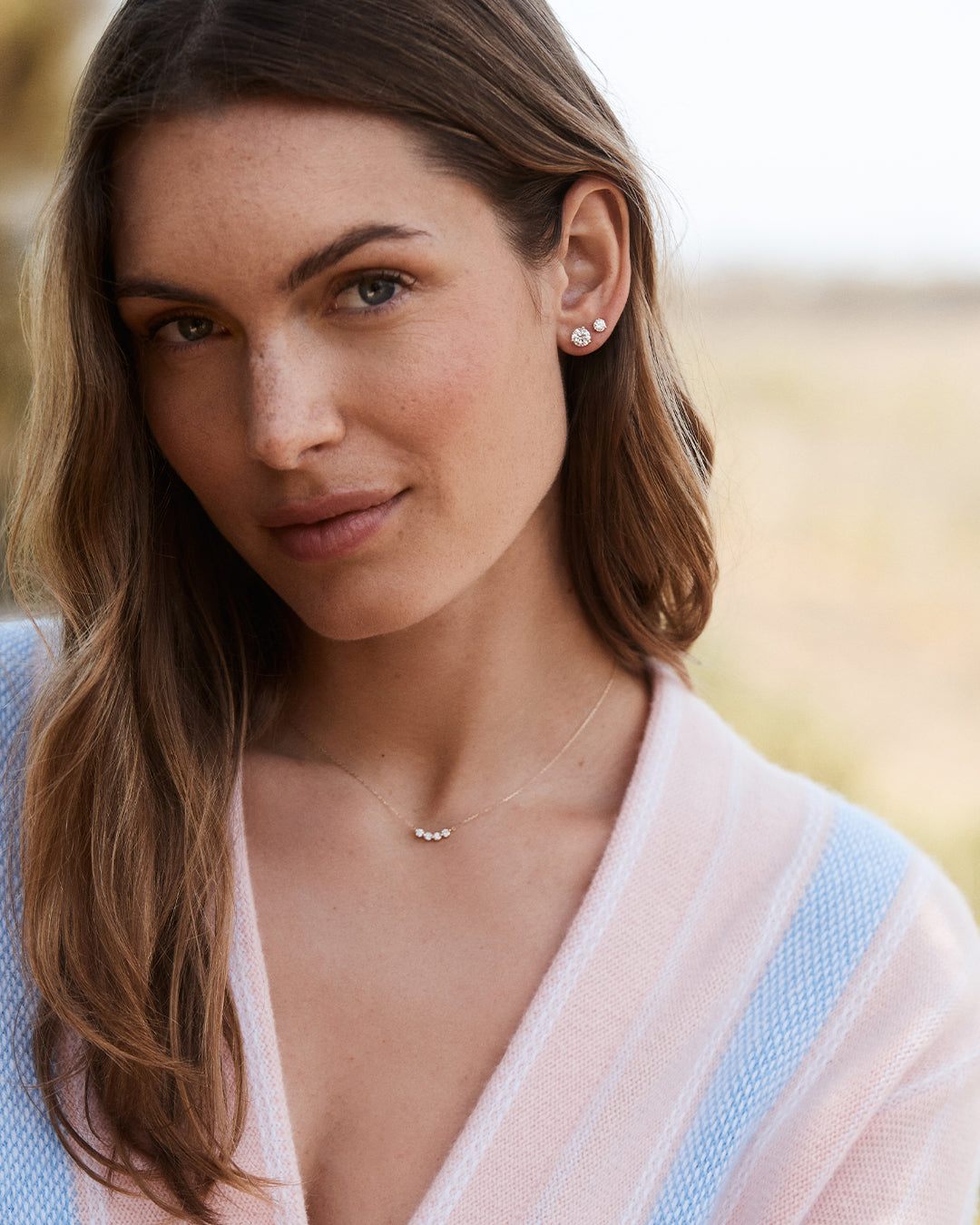 14K Lab Grown Diamond Solitaire Studs