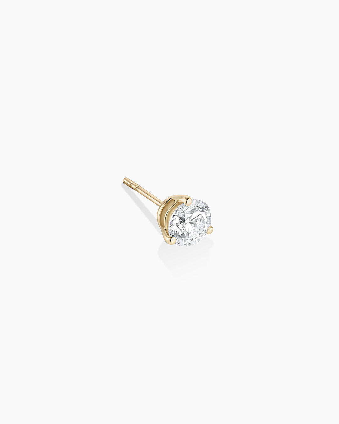 14K Lab Grown Diamond Solitaire Single Stud