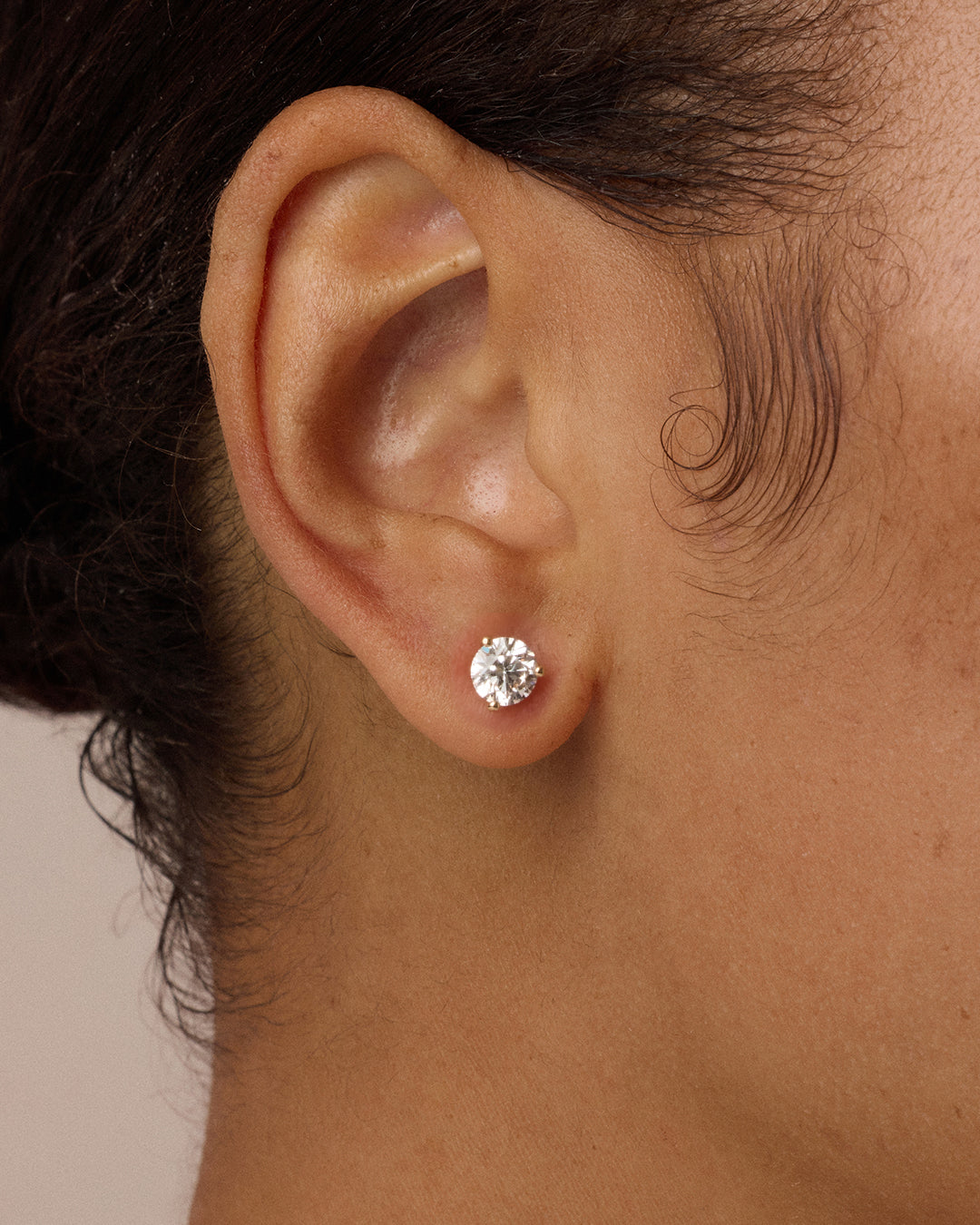 14K Lab Grown Diamond Solitaire Studs