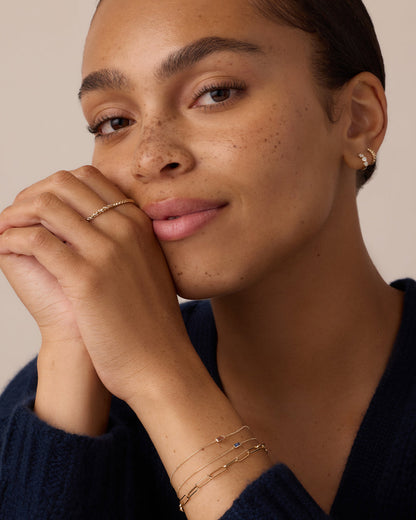 14K Gold Wilder Birthstone Bracelet