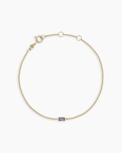 14K Gold Wilder Birthstone Bracelet