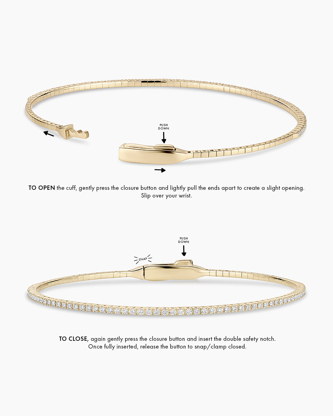 14K Diamond Melbourne Cuff