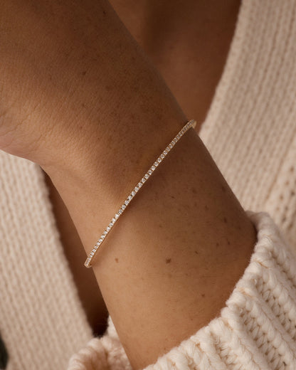 14K Diamond Melbourne Cuff