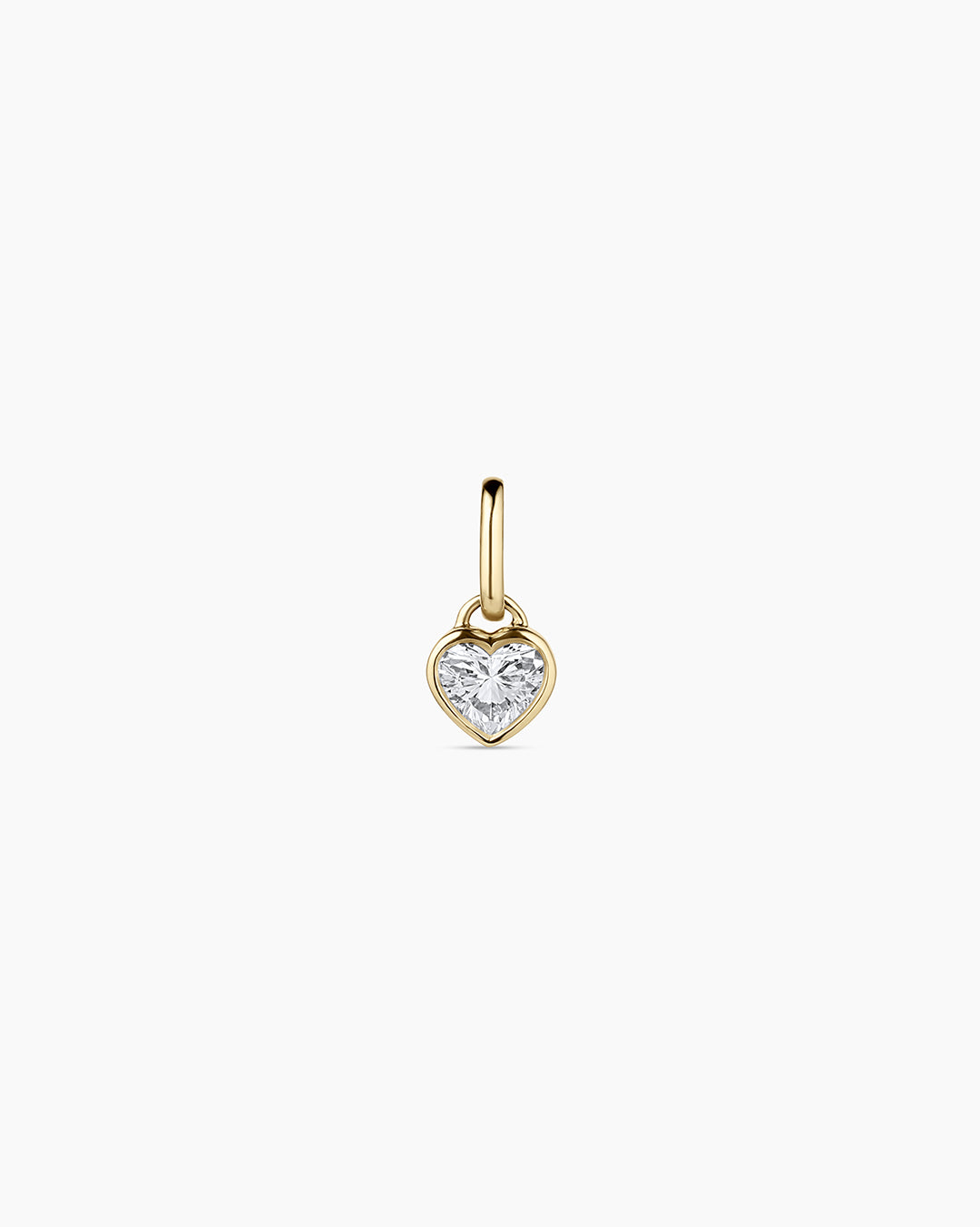 14K Lab Grown Diamond Heart Charm