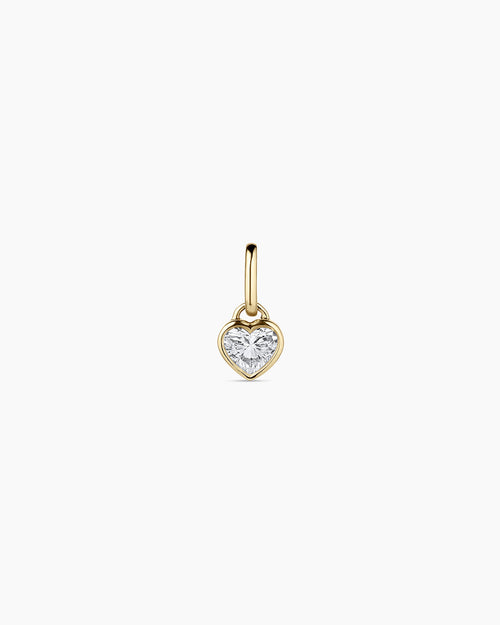 14K Lab Grown Diamond Heart Charm