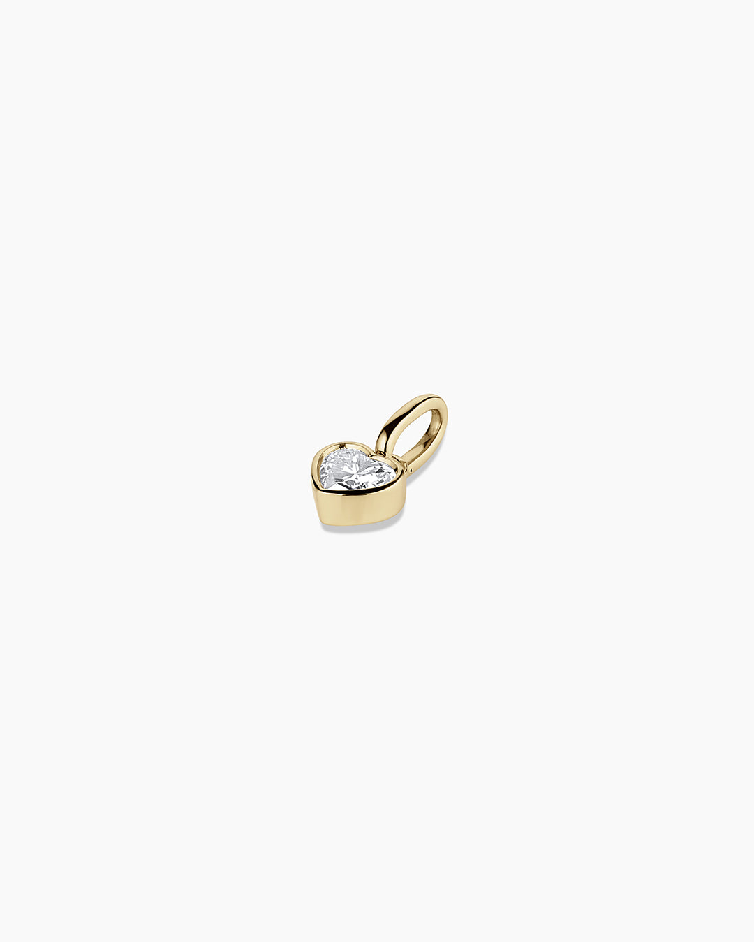 14K Lab Grown Diamond Heart Charm