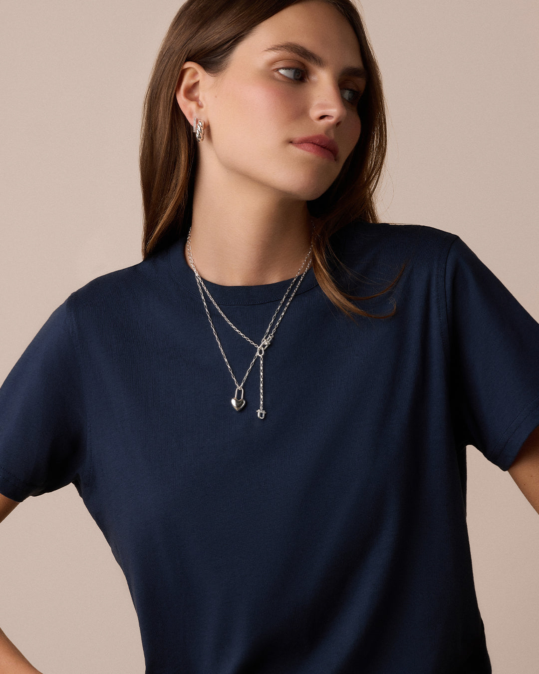 Heart Padlock Charm