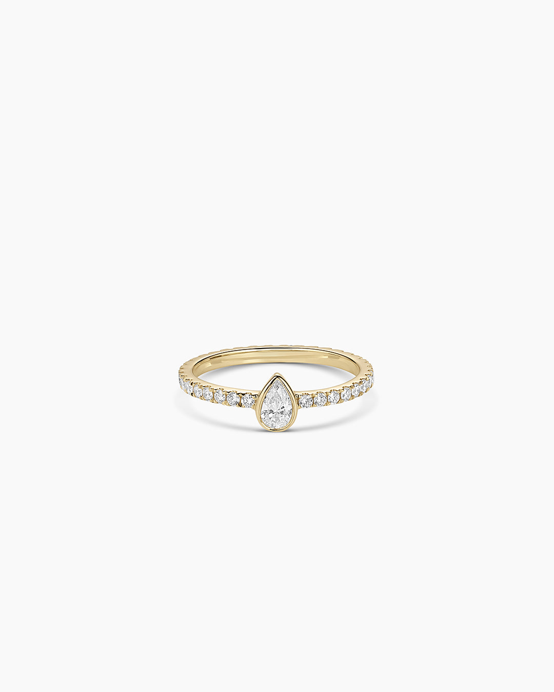 14K Lab Grown Diamond Pear Eternity Ring