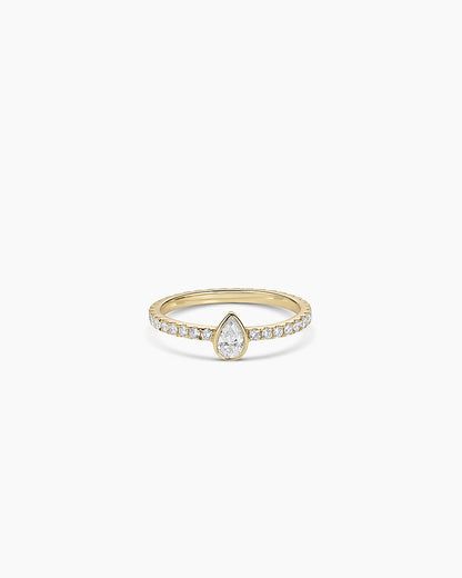 14K Lab Grown Diamond Pear Eternity Ring