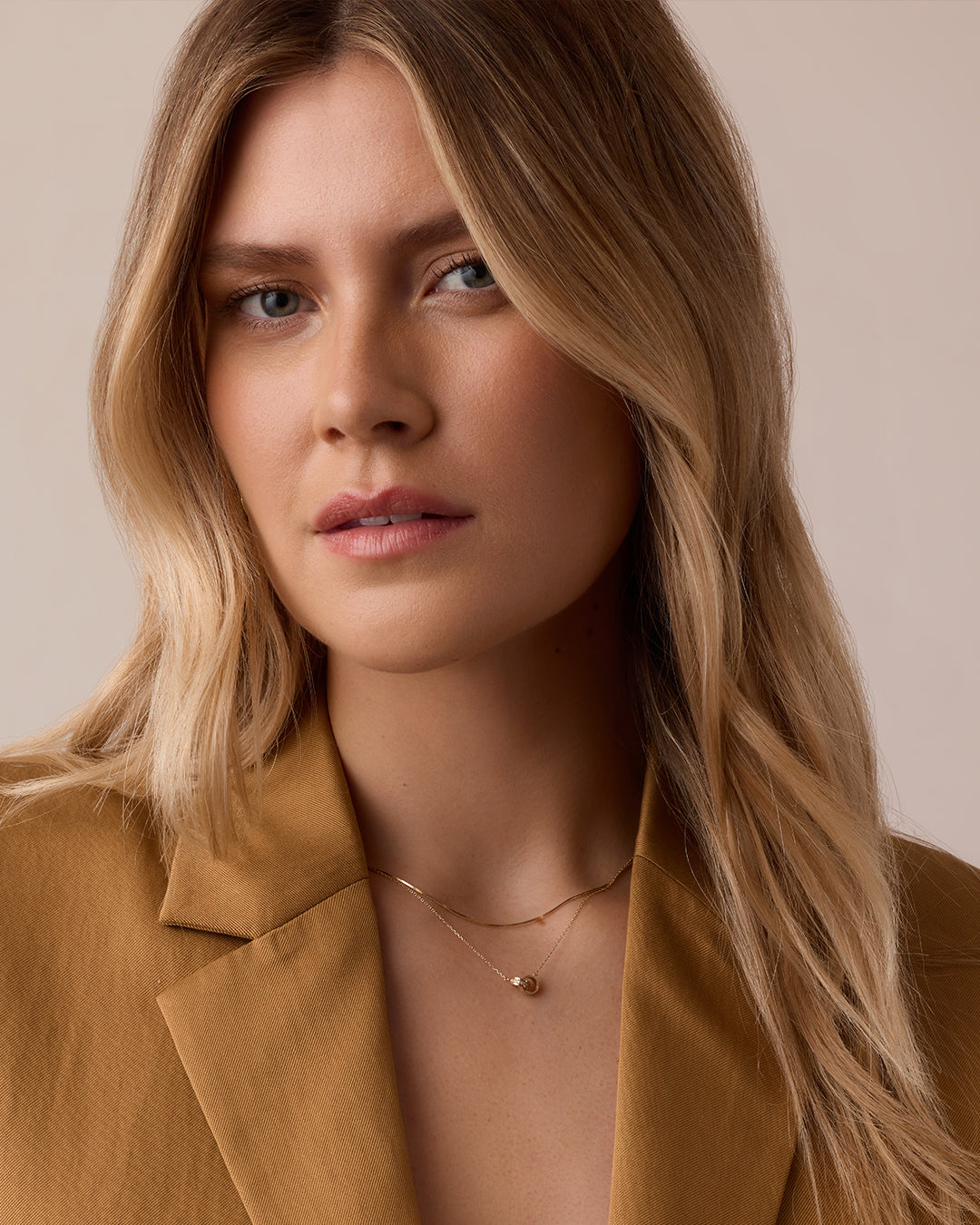 14K Diamond Bond Interlocking Rose Necklace