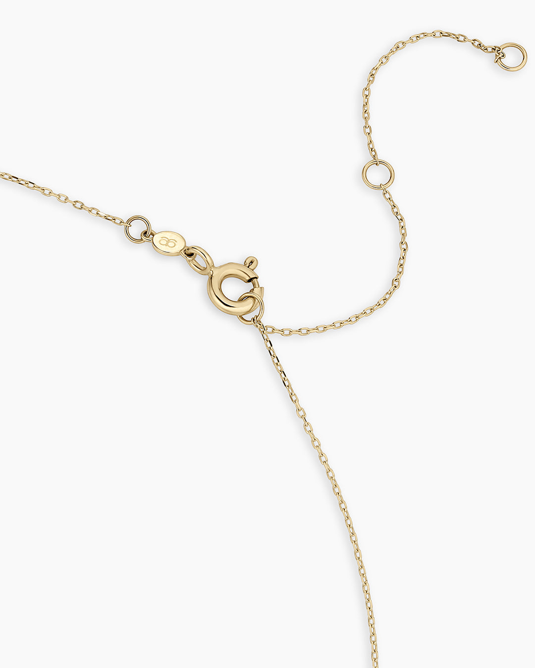 14K Diamond Bond Interlocking Link Necklace