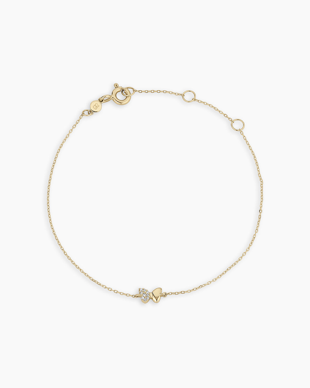 14K Diamond Bond Butterfly Bracelet