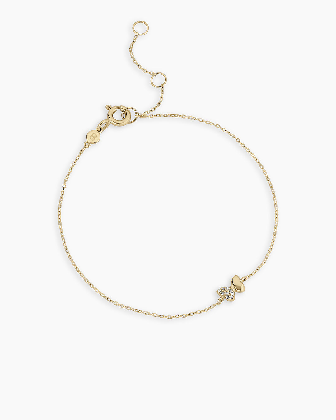 14K Diamond Bond Butterfly Bracelet