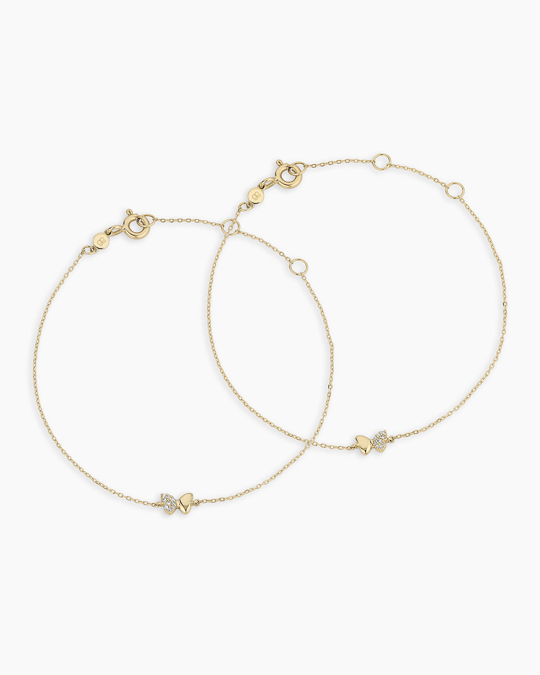14K Diamond Bond Butterfly Bracelet