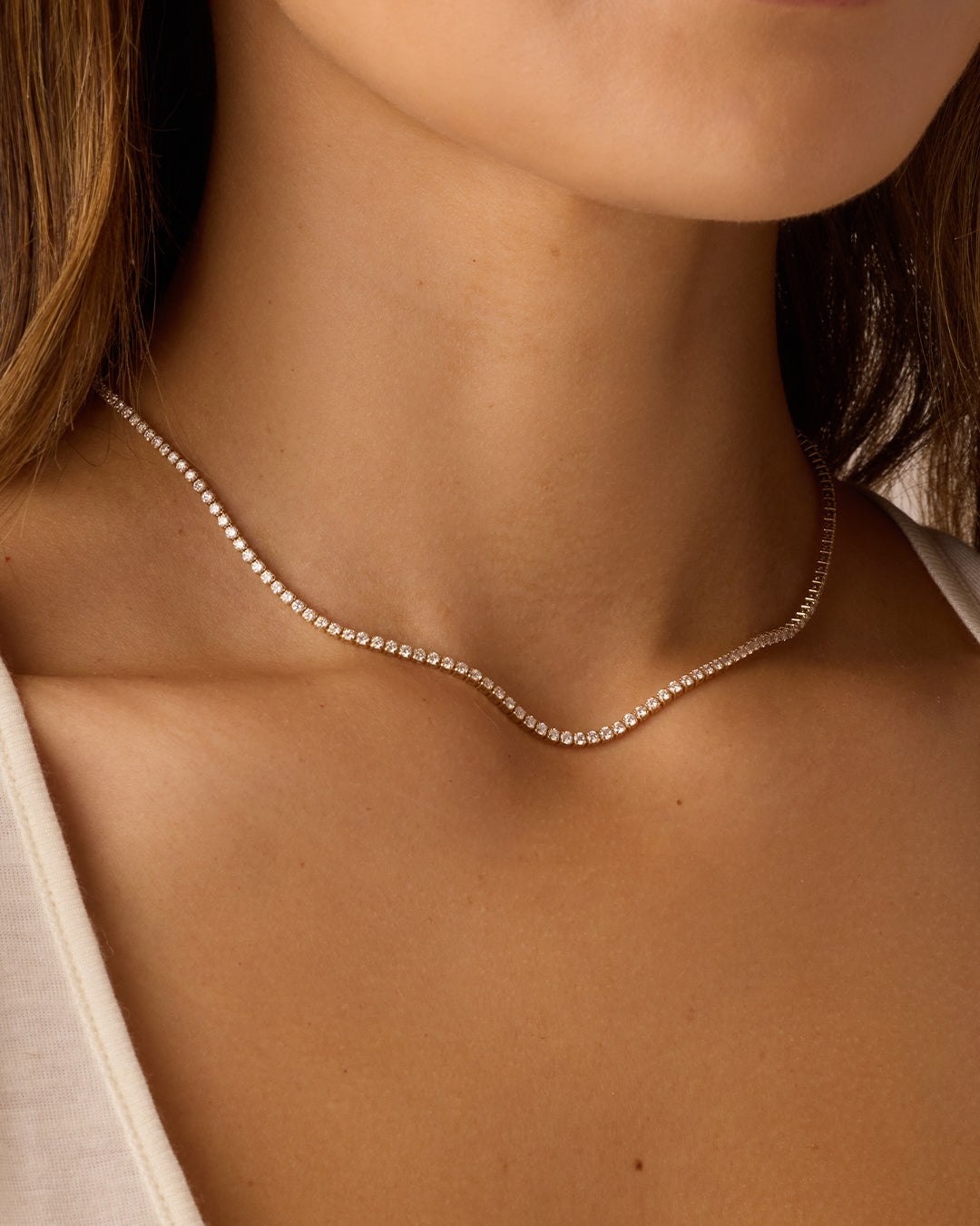 14K Lab Grown Diamond Chain Necklace