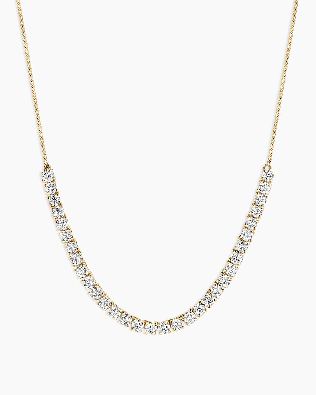 14K Lab Grown Diamond Tennis Row Necklace
