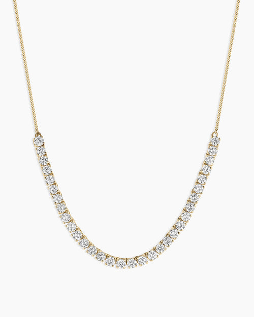 14K Lab Grown Diamond Tennis Row Necklace