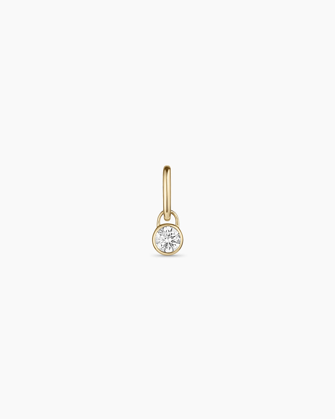 14K Lab Grown Diamond Halo Charm