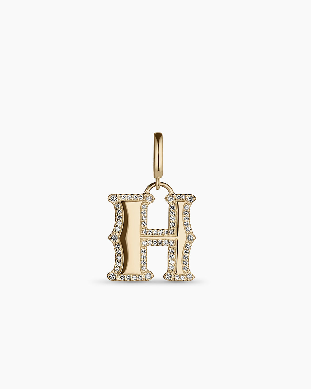 14K Diamond Era Alphabet Charm