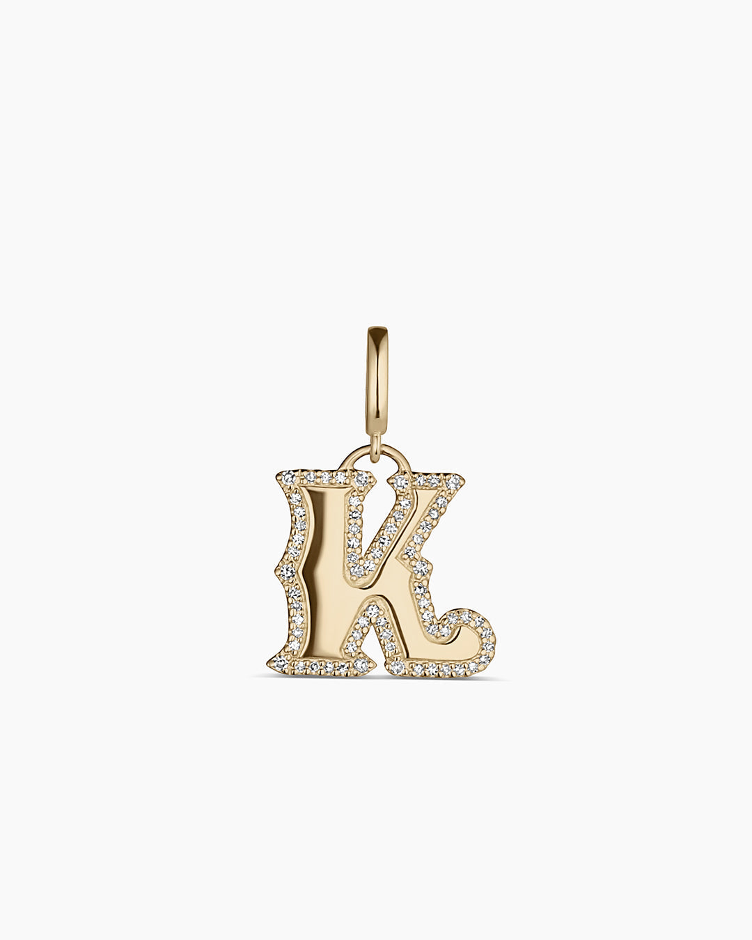 14K Diamond Era Alphabet Charm