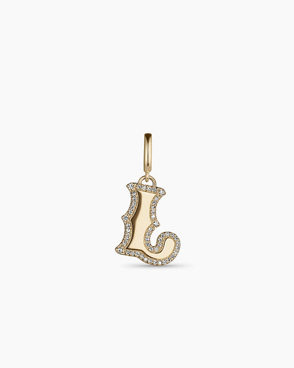 14K Diamond Era Alphabet Charm
