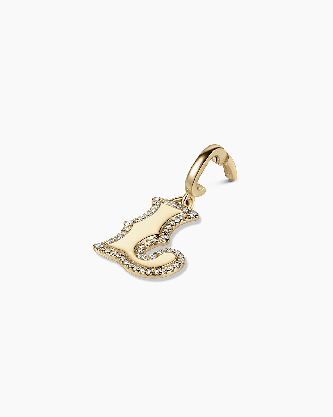 14K Diamond Era Alphabet Charm