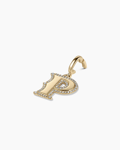 14K Diamond Era Alphabet Charm