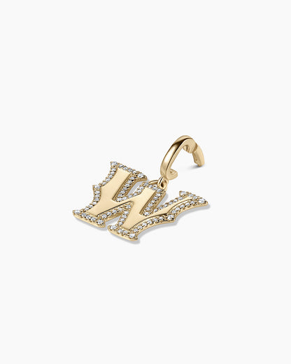 14K Diamond Era Alphabet Charm