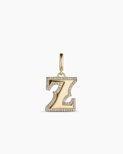 14K Diamond Era Alphabet Charm