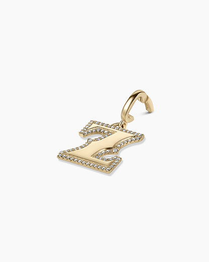 14K Diamond Era Alphabet Charm