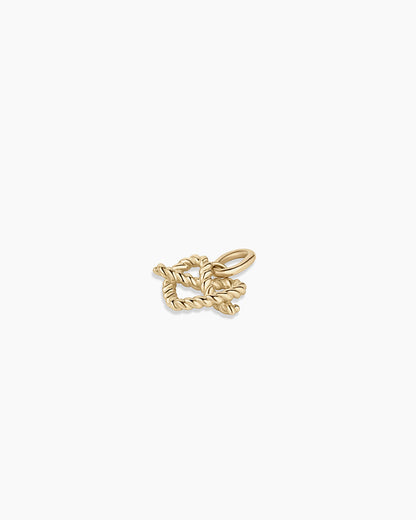 14K Gold Love Knot Charm