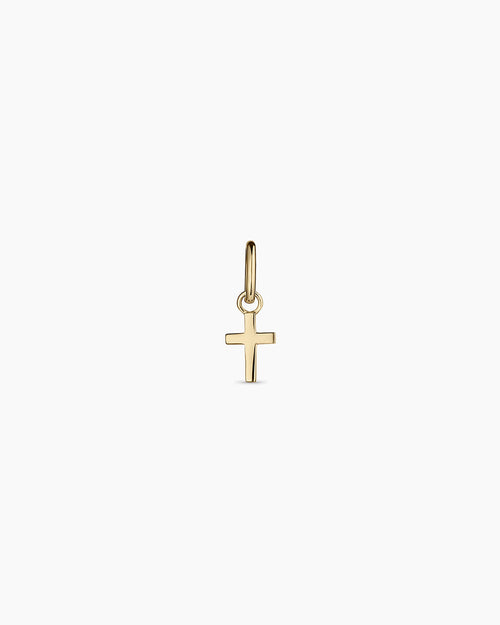 14K Gold Cross Charm