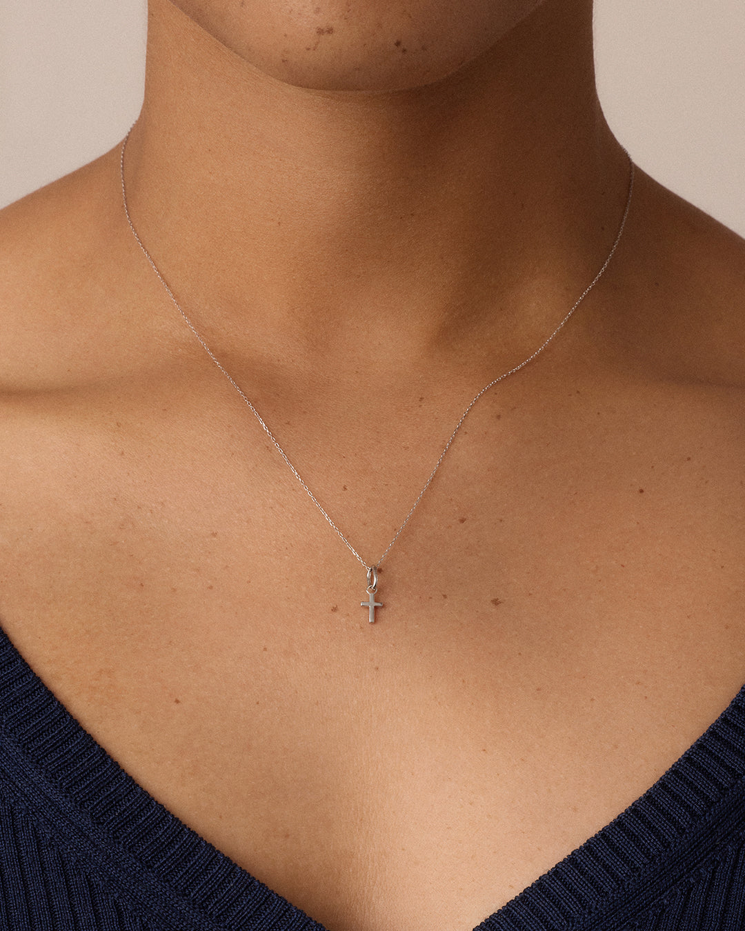 14K Gold Cross Charm
