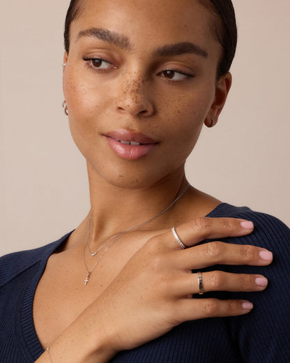 14K Gold Cross Charm