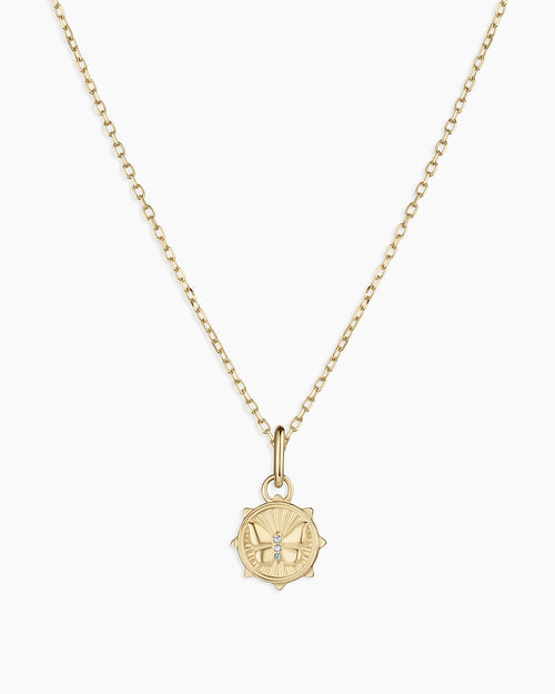 14K Diamond Butterfly Charm Necklace