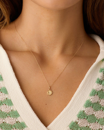 14K Diamond Butterfly Charm Necklace