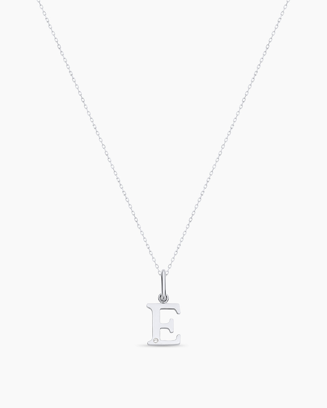 14K Diamond Vintage Alphabet Charm Necklace